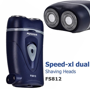 BuySKU65304 FLYCO FS812 Rechargeable Type Double Floating Heads Loop Speed Foil Electric Shaver Razor