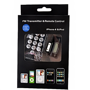 BuySKU58840 FM Transmitter for iPhone iPod With Remote Control (Black)