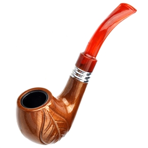 BuySKU65026 FS-5516 Classical Wooden Cigarette Tobacco Smoking Pipe