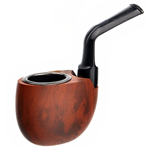 BuySKU65025 FS-9104 Big Bowl Detachable Wooden Cigarette Tobacco Smoking Pipe with Carrying Pouch