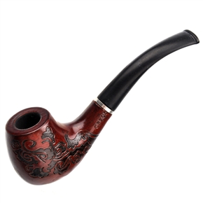 BuySKU65027 FS-9705 Classical Detachable Wooden Cigarette Tobacco Smoking Pipe