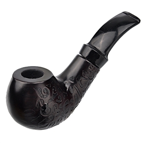 BuySKU65029 FS-9707 Classical Detachable Wooden Cigarette Tobacco Smoking Pipe (Black)