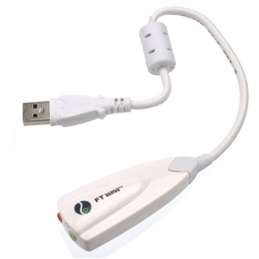 BuySKU65242 FT-502A USB 2.0 Virtual 7.1 Channel Stereo Audio Sound Adapter (White)