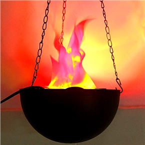 BuySKU61683 Fake Fire Electric Brazier with Light & Burning Flame for Halloween