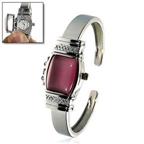 BuySKU57949 Feminine Bracelet Quartz Wrist Watch with Round Dial & Metal Watch Band