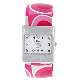 BuySKU57749 Feminine Bracelet Style Wrist Watch Metal Watch with Dots Decoration (Pink)