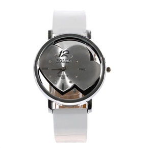 BuySKU58020 Feminize Quartz Wrist Watch with Arabic Numerals & Rhinestones (White)