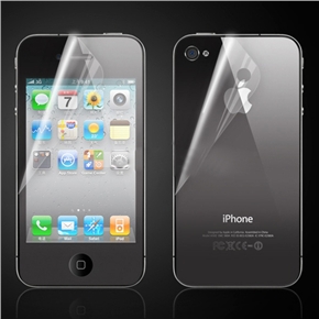 BuySKU60341 Front & Back Frosted Screen Protector with Cleaning Cloth for iPhone 4 iPhone 4S (Transparent)