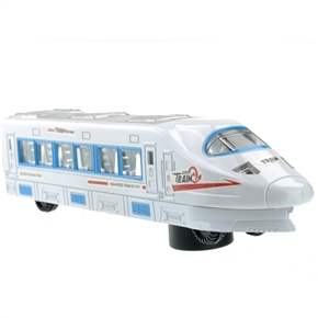 BuySKU67621 Funny 3 AA Powered All-direction Rotatable Electric Train Toy with Colorful Lights & Music