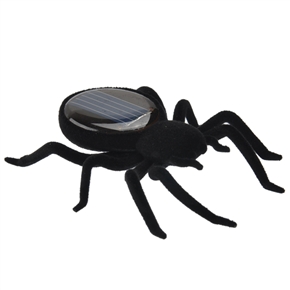 BuySKU57371 Funny Solar-powered Spider Insect Toy (Black)