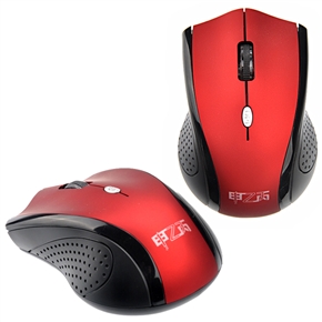 BuySKU66576 G2 2.4GHz 10 Meters Optical Wireless Mouse with USB Port Receiver (Red)