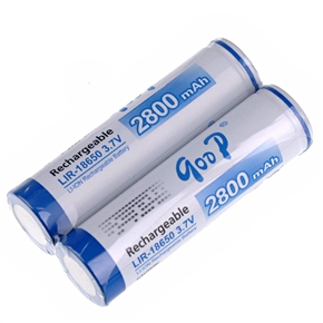 BuySKU62238 GD-2800mAh 3.7V 18650 Li-ion Rechargeable Battery (2 pcs/set)