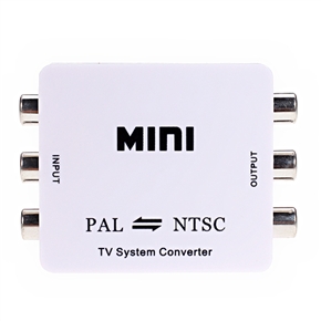 BuySKU67264 HDV-M616 Mini TV System Converter - PAL to NTSC or NTSC to PAL (White)