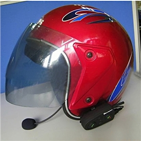 BuySKU64260 HM-528 200M Bluetooth Motorcycle Helmet Interphone Intercom Headset with Built-in FM Radio