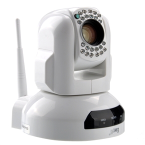 BuySKU66495 HS-691C-P1D3 H.264 P2P 802.11b/g Rotatable Network Surveillance IP Camera with RJ-45 Slot