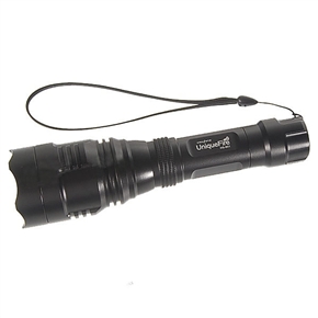 BuySKU63889 HS-801 Cree R2-WC 2-Mode 230-Lumen LED Flashlight Torch with White Light (Black)