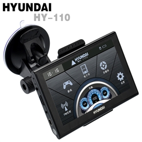 HY-110 5.0" 16:9 TFT-LCD Touch Screen 4GB HD Car GPS Navigator with Media Player FM Game Elecronic Alarm AV-In 