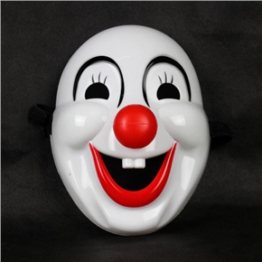 BuySKU61797 Hard Plastic Clown Mask for Costume Balls /Parties /Halloween - 10pcs/pack