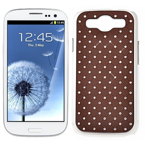 BuySKU65754 Hard Protective Back Case Cover with Imitation Diamond for Samsung Galaxy S III /I9300 (Brown)