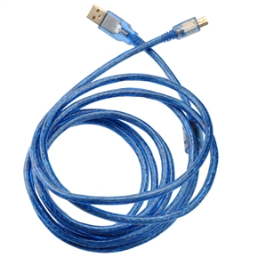 BuySKU64912 High-performance 1.8m USB 2.0 A Male  to Mini USB 5P Cable (Blue)