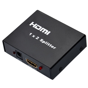 BuySKU63092 High-quality 1x2 3D HDMI Splitter Box (Black)