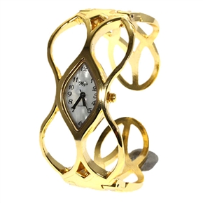 BuySKU57977 Hole Bracelet Style Quartz Wrist Watch with Colorful Watchband for Girls (White Dial)
