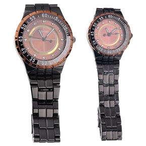 BuySKU58545 Hot Sale Fashion Wrist Watches with Golden Border for Lovers