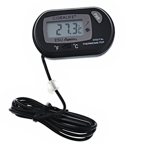 BuySKU65887 Indoor & Outdoor Digital Thermometer Display with Remote Sensor (Black)