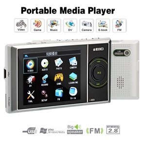 BuySKU63925 JXD 693 2.8" TFT-LCD 2GB Multi-media Player with 1.3MP Camera /Speaker /AV-In /AV-Out /FM /TF Slot