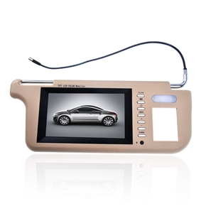 BuySKU59215 KZ-7000 7-inch TFT LCD Car Monitor Car Sun Visor Monitor (Beige)