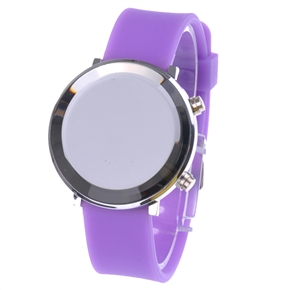 BuySKU58165 LED Watch Wrist Watch Multifunction Electronic Watch Sports Watch (Purple)