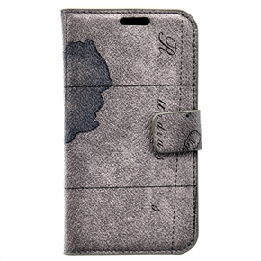BuySKU65294 Lift-right Open Style Protective PU Case with Inner Hard Back Case for Samsung Galaxy SIII/I9300 - Grey (Random Pattern)