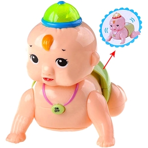 BuySKU60234 Lovely Crawling Baby Toy Plaything Model Gift for Kids Babies - Sound and Light Cap FTY-42054 (Green)
