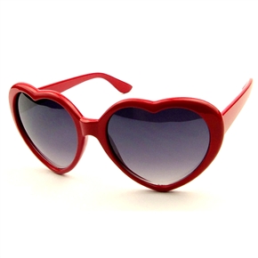BuySKU62024 Lovely Heart-shaped UV400 Protection Sunglasses with Acetate Frame (Red)