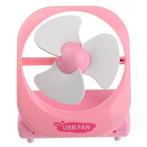 BuySKU60993 Lovely Mini USB Fan with Soft Fan Blade Mini Desk Fan (Pink)