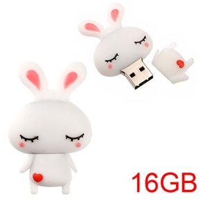 BuySKU65707 Lovely Rabbit Shaped 16GB High Speed USB 2.0 Flash Drive U Disk Flash Memory