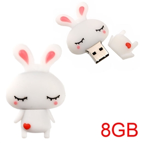 BuySKU65708 Lovely Rabbit Shaped 8GB High Speed USB 2.0 Flash Drive U Disk Flash Memory