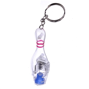 BuySKU61535 Lovely Solar LED Keychain Keyring with Mini Bowling Ball Shaped LED Light (Blue)