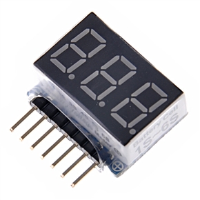 BuySKU61898 Low Voltage Buzzer Alarm 1-6S Li-Po Battery Voltage Indicator Checker Tester