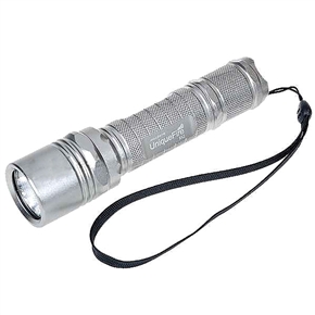 BuySKU63810 M2 CREE Q5 1 Mode 210LM Rechargeable LED Flashlight with Aluminum Alloy Body (Silver)