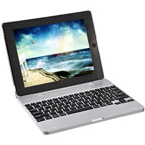 BuySKU66802 M2 Rechargeable Bluetooth 3.0 82-Key Wireless Keyboard with Protective Case for iPad 2 (Silver)