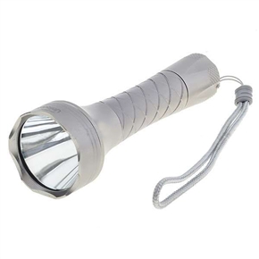 BuySKU63890 M8 Cree R2-WC 250-Lumen LED Flashlight Torch with White Light (Silver)