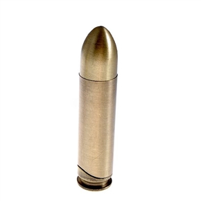 BuySKU67779 Machine Gun Bullet Shaped Butane Lighter - Copper-colored
