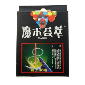 BuySKU60920 Magic: Rope Crossing Rings Magic Tricks for Party & Show