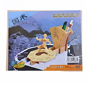 BuySKU60428 Martial Artist Pen-Container Woodcraft Construction Kit
