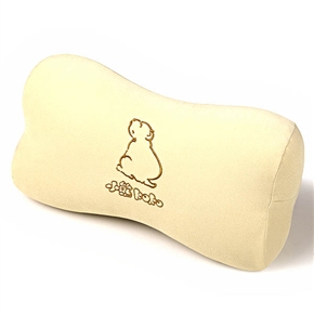 BuySKU59559 Memory Foam 3D Car Neck Support Pillow Neck Cushion with Bear Pattern (Khaki)