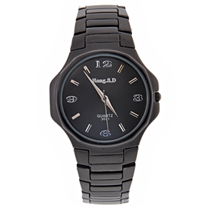 BuySKU57704 Men's Wrist Watch with Round Dial & Metal Watch Band