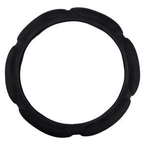 BuySKU59573 Mesh Style 3D Steering Wheel Cover Replacement (Black) - M Size