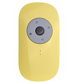 Mini 2.4G Wireless Smart Mouse with Red Laser Beam Presentation Controller (Yellow)