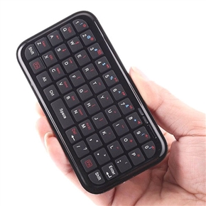 BuySKU64084 Mini 49-Key Wireless Bluetooth V2.0 Keyboard for iPad /iPhone 4.0 OS /PS3 /Smart Phone /PC /HTPC (Black)